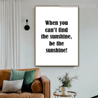 Sunshine Abstract Modern Painting Picture Canvas Print for Room Wall Finery