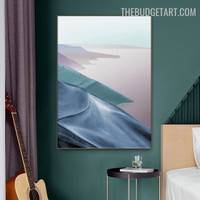 Sea Sand Abstract Modern Painting Picture Canvas Print for Room Wall Disposition