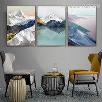 Sea Water Abstract Landscape Modern Painting Picture Canvas Print for Room Wall Equipment
