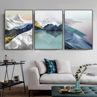 Sea Water Abstract Landscape Modern Painting Picture Canvas Print for Room Wall Embellishment