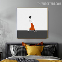 Female Attire Abstract Fashion Modern Painting Photograph Canvas Print for Room Wall Decoration