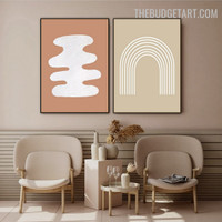 Roundly Slurs Abstract Scandinavian Modern Painting Pic Canvas Print for Room Wall Ornamentation