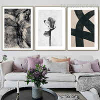 Bold Smirch Abstract Watercolor Modern Painting Picture Canvas Print for Room Wall Arrangement 