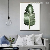 Banana Leaf Abstract Minimalist Modern Painting Photograph Canvas Print for Room Wall Decor