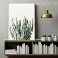 Acanthocereus Tetragonus Abstract Botanical Modern Painting Image Canvas Print for Room Wall Trimming