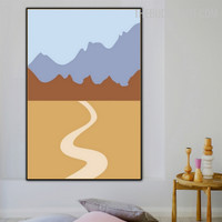 Eminence Way Abstract Landscape Modern Painting Picture Canvas Print for Room Wall Adornment