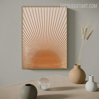  Sun Rays Abstract Scandinavian Modern Painting Picture Canvas Print for Room Wall Onlay