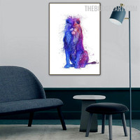 African Lion Animal Modern Painting Image Canvas Print for Room Wall Getup