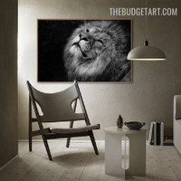 Wild Lion Animal Modern Painting Image Canvas Print for Room Wall Tracery