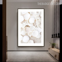 Seashells Abstract Landscape Modern Painting Image Canvas Print for Room Wall Moulding