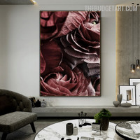 Anemone Flower Abstract Botanical Modern Painting Photo Canvas Print for Room Wall Flourish