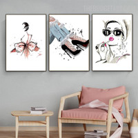 Raiment Abstract Fashion Modern Painting Picture Canvas Print for Room Wall Ornament