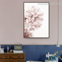 Peony Flower Abstract Botanical Modern Painting Picture Canvas Print for Room Wall Outfit
