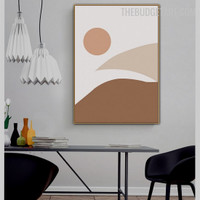 Phoebus Hills Abstract Scandinavian Modern Painting Photo Canvas Print for Room Wall Garnish