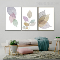 Elderberry Petals Abstract Botanical Modern Painting Picture Canvas Print for Room Wall Molding