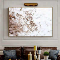 Dried Plant Abstract Botanical Modern Painting Picture Canvas Print for Room Wall Ornament