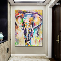 Jumbo Abstract Animal Handmade Texture Canvas Painting for Room Wall Assortment