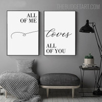 Loves Quote Modern Art Image Canvas Print for Room Wall Tracery 