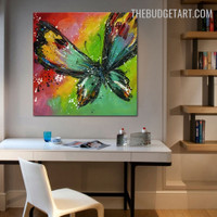 Dappled Butterfly Abstract Animal Handmade Texture Canvas Painting for Room Wall Assortment