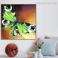 Colorific Butterfly 100%Handmade Insect Texture Canvas Animal Wall Art for Room Garniture