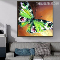 Colorific Butterfly Insect Texture Animal Handmade Canvas Painting for Wall Accent Disposition