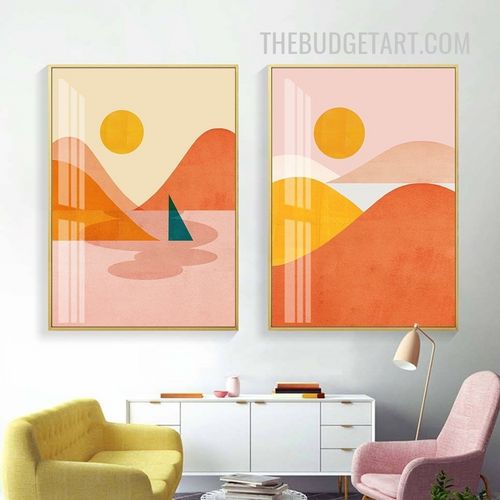 Give Your Live Room The Best Makeover With 2 Piece Canvas Painting