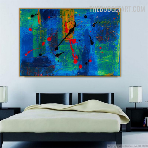 Speck Points Handmade Texture Canvas Modern Abstract Wall Art Done By Artist for Room Assortment