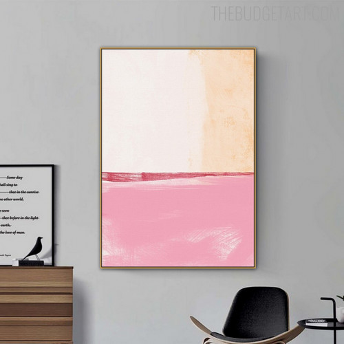 Streak Speck Abstract Contemporary Modern Painting Picture Canvas Print for Room Wall Trimming