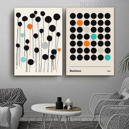 Colorific Circle Lines Abstract Geometric Drawing Modern Painting Picture Canvas Print for Room Wall Outfit
