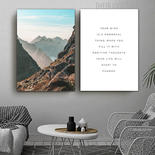 Your Life Abstract Typography Modern Painting Picture Canvas Print for Room Wall Outfit