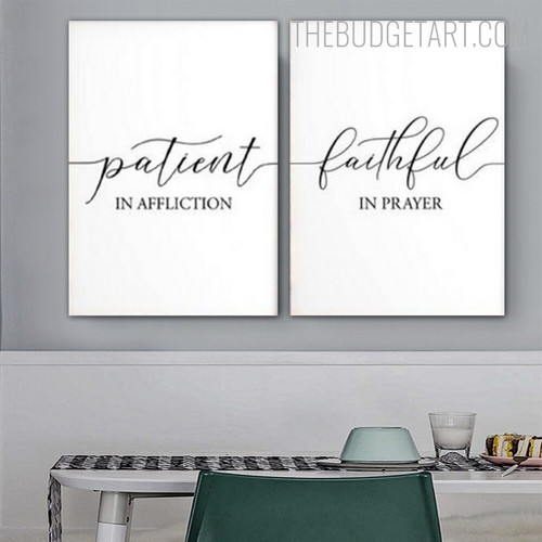 Prayer Typography Quotes Modern Painting Picture Canvas Print for Room Wall Trimming