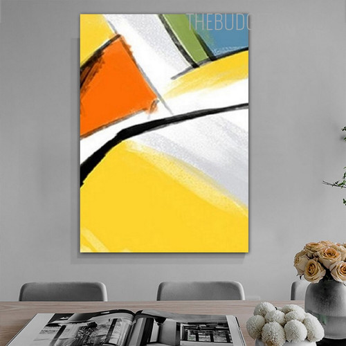 Splotching Abstract Modern Painting Picture Canvas Print for Room Wall Decoration