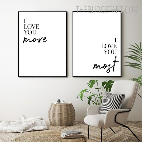 Most Typography Quotes Modern Painting Image Canvas Print for Room Wall Embellishment