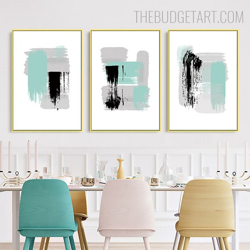 Blur Stigma Nordic Watercolor Contemporary Painting Picture Canvas Print for Room Wall Arrangement