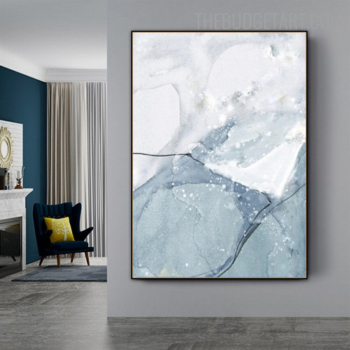 Shale Abstract Modern Nordic Artwork Image Canvas Print for Room Wall Adornment
