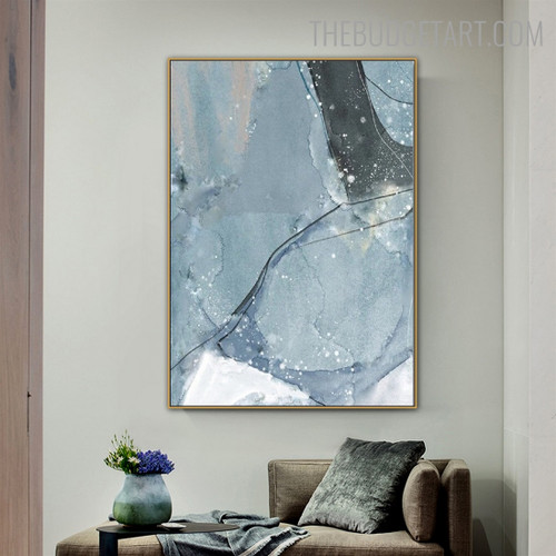 Rock Abstract Modern Nordic Artwork Picture Canvas Print for Room Wall Adornment