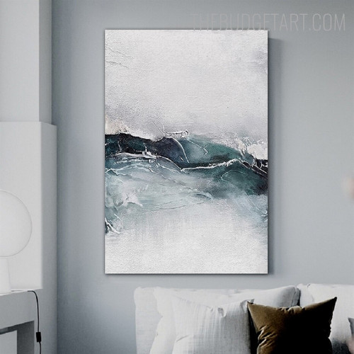 Patched Abstract Modern Painting Picture Canvas Print for Room Wall Arrangement