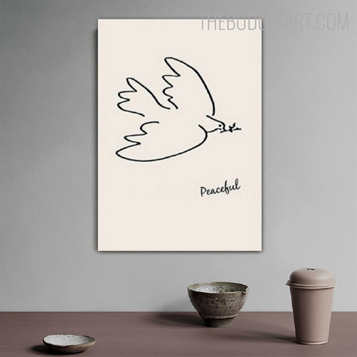 Flying Bird Contemporary Painting Picture Canvas Print for Room Wall Equipment