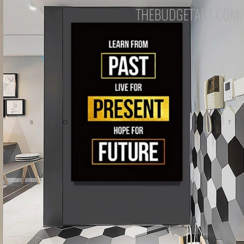 Future Abstract Poster Modern Painting Picture Canvas Print for Room Wall Molding