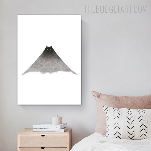 Bat Bird Modern Painting Image Canvas Print for Room Wall Ornamentation