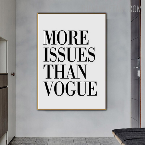 More Issues Quote Scandinavian Painting Image Canvas Print for Room Wall Garniture