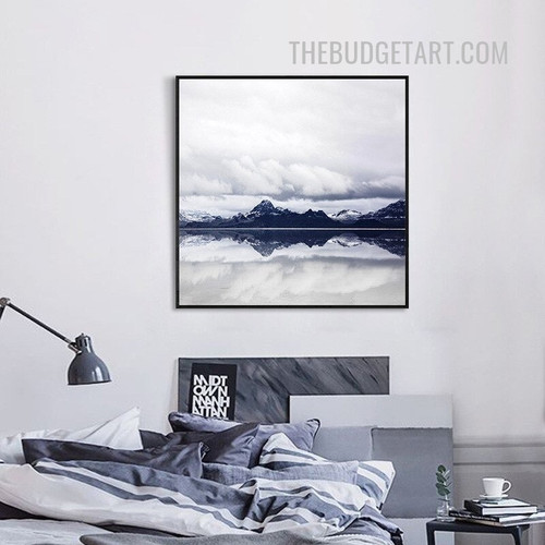 Seascape Nordic Naturescape Painting Picture Canvas Print for Room Wall Embellishment