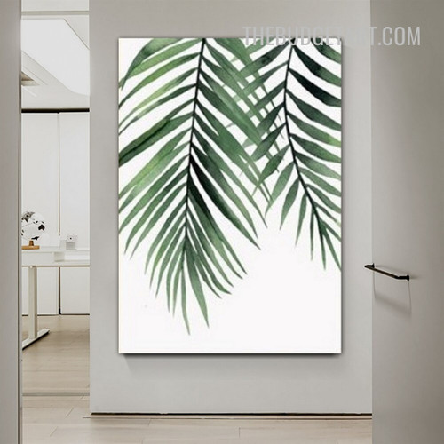 Palm Tree Leaves Nordic Painting Picture Canvas Botanical Print for Room Wall Tracery