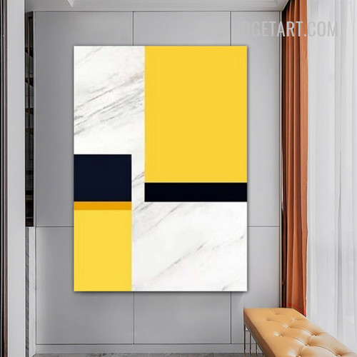 Geometric Boxes Design Modern Painting Picture Canvas Abstract Print for Room Wall Outfit