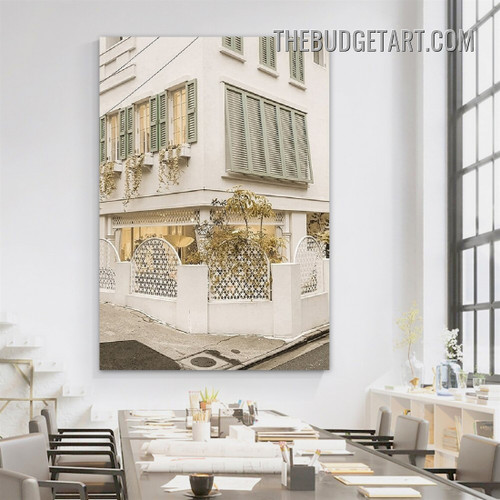 Building Windows Landscape Modern Painting Picture Canvas Art Print for Room Wall Getup