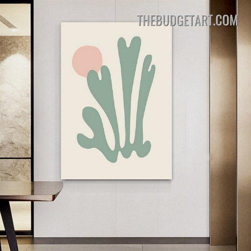 Stigma Leaves Abstract Botanical Modern Painting Picture Canvas Art Print for Room Wall Flourish