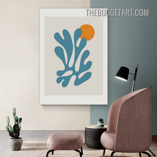 Stigma Leafage Abstract Modern Painting Picture Canvas Wall Art Print for Room Ornament