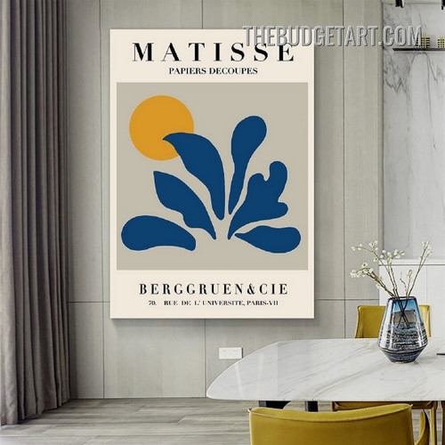 Matisse Papiers Decoupes Typography Modern Painting Picture Canvas Art Print for Room Equipment