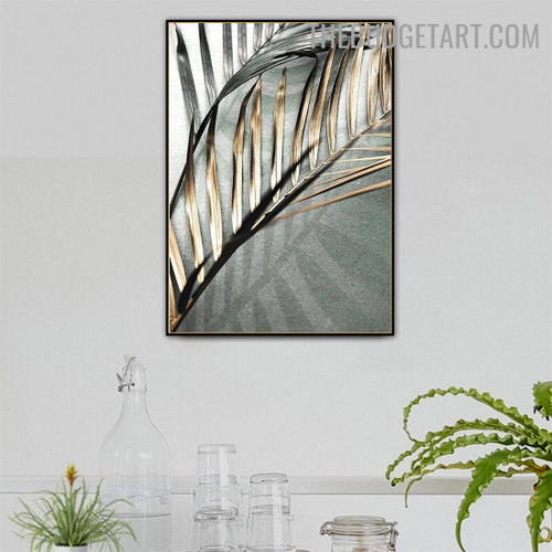 Palm Leaves Botanical Modern Painting Picture Canvas Print for Room Wall Getup