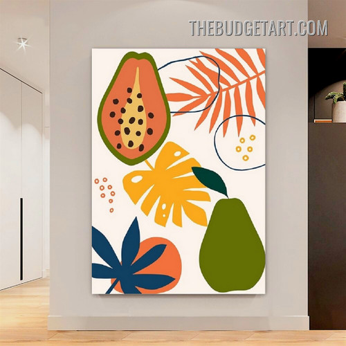 Multicolor Fruits Abstract Painting Picture Modern Wall Art Canvas Print for Room Equipment